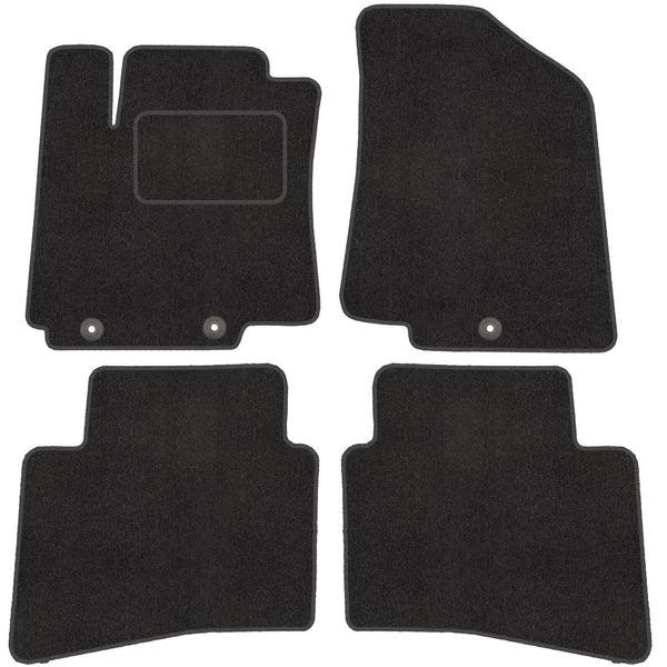Satz In Velour FußMatte Per Kia Rio Iii (2011-2017) - Qualità Premium - Passgenau-image