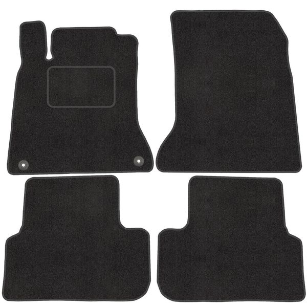 Velour FußMatte Satz FüR Mercedes A W176 (12-20) - Qualità Premium - Passgenau-image