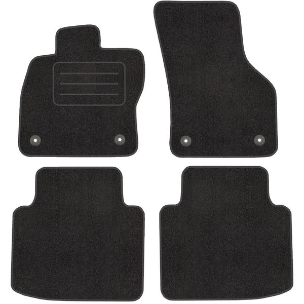 Satz In Velour FußMatte Per Skoda Superb Iii (A Partire Dal 2015) - Qualità Premium -Passeggeri-image