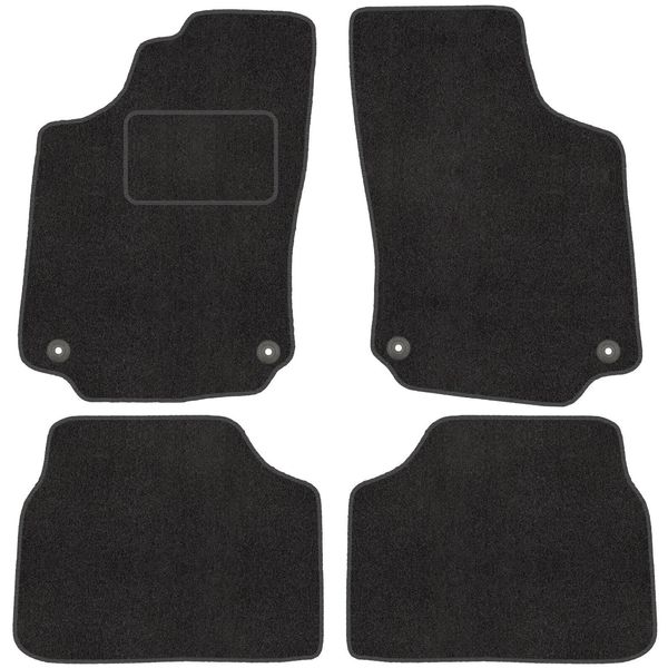 Velour FußMatte Satz FüR Opel Corsa C (2000-2006) - Premium QualitäT -Passgenau-image