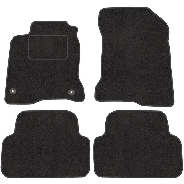Velour FußMatte Satz FüR Renault Laguna Iii (07-15)- Premium QualitäT -Passgenau-image