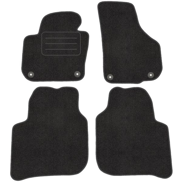 Satz In Velour FußMatte Per Skoda Superb Ii (2008-2015) - Qualità Premium -Passeggeri-image