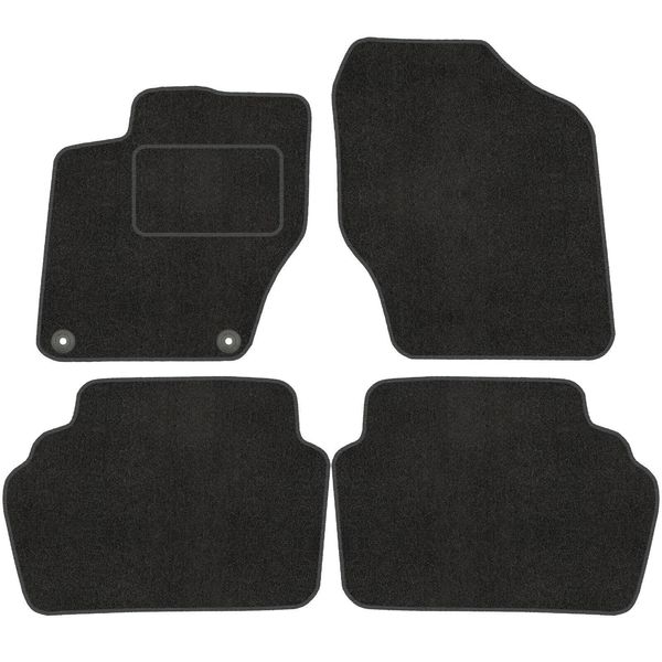 Velour FußMatten Satz Per Citroen C4 Ii (10-18) - Qualità Premium - Passgenau-image