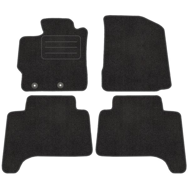 Velour FußMatten Satz Per Toyota Yaris Ii 05-11 - Qualità Premium - Passgenau-image