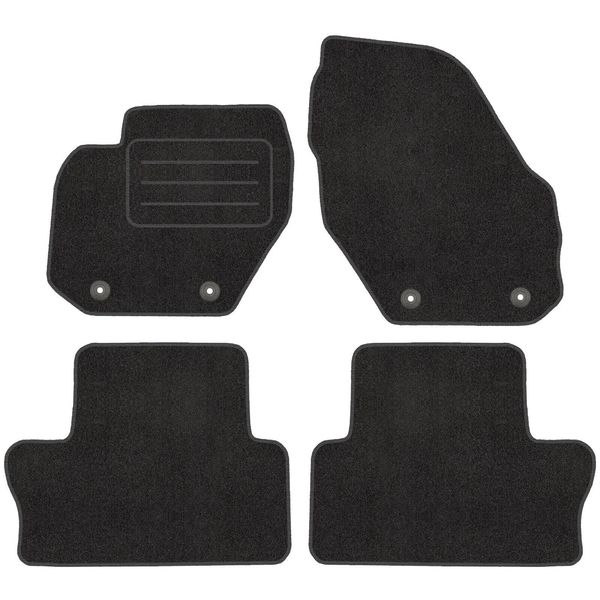 Velour FußMatten Satz Per Volvo XC60 I 2008-2017 - Qualità Premium - Passgenau-image