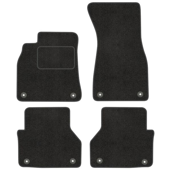 Satz In Velour FußMatten Per Audi A6 C8 (Ab 2018) - Qualità Premium - Passgenau-image