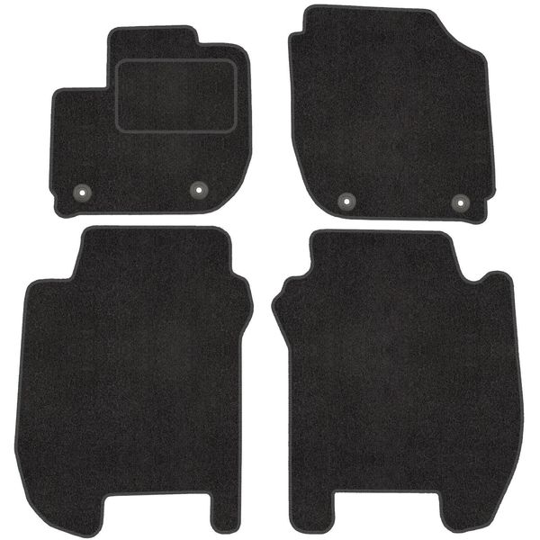 Satz In Velour FußMatten Per Honda Jazz Iv (2019-) - Qualità Premium - Passgenau-image