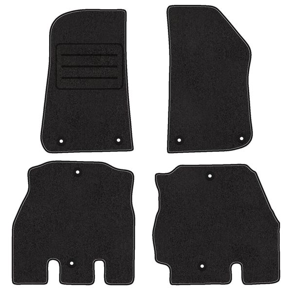 Satz In Velour FußMatten Per Jeep Wrangler Jl (A Partire Dal 2017) - Qualità Premium-image