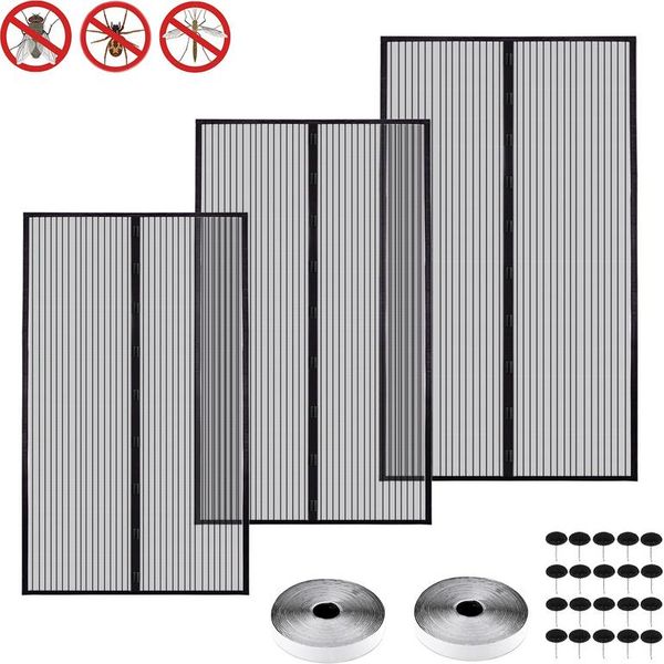 Vingo Zanzariera Zanzariera Porta Tenda Volare Rete Porta Tenda Magnetica Balcone Porta Protezione Zanzare Con Chiusure Magnetiche 100 * 220CM-image