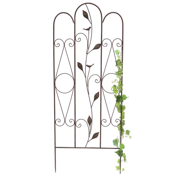 Dandibo Ausilio Per L'arrampicata Traliccio In Metallo 120 Cm 93993 Ausilio Per L'arrampicata Tassello A Terra Porta Fiori Colonna Per L'arrampicata-image