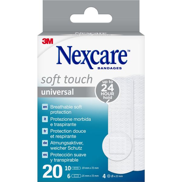 Nexcare™ N0520ASNEW Nexcare™ Pflaster Soft Touch Universal N0520ASNEW Weiß, 20 St.-image