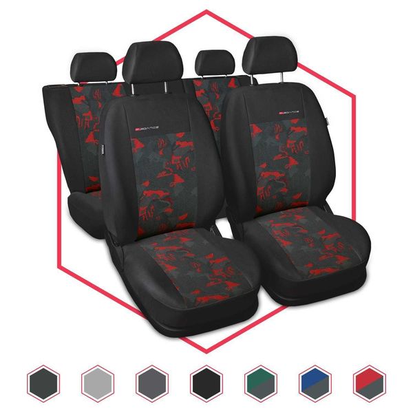 Coprisedili Auto Coprisedili Universali Coprisedili Auto Per Fiat Seicento Rosso-image