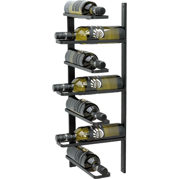 Dandibo Portabottiglie In Metallo Nero Angolare Da Parete 2 Pezzi Portabottiglie Angolare 96326 Portabottiglie Da Parete Portabottiglie Da Parete Moderno Portabottiglie Da Parete Per 7 Bottiglie-image