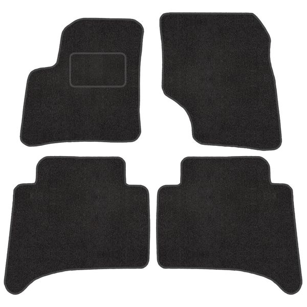 Velour FußMatte Satz FüR Porsche Cayenne I (02-10) - Premium QualitäT -Passgenau-image