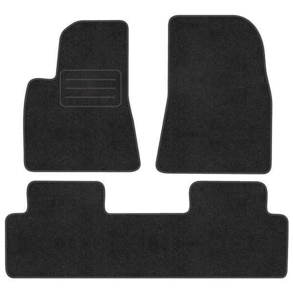 Satz In Velour FußMatte Per Tesla Model 3 (A Partire Dal 2018) - Qualità Premium - Passeggeri-image