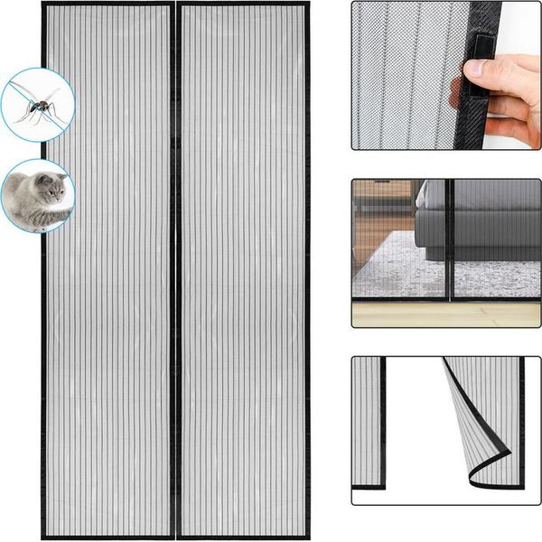 Jopassy Zanzariera Magnetica Porta 120 X 240 Cm Zanzariera Porta Balcone Tenda Zanzariera Tenda Magnetica Senza Foratura-image
