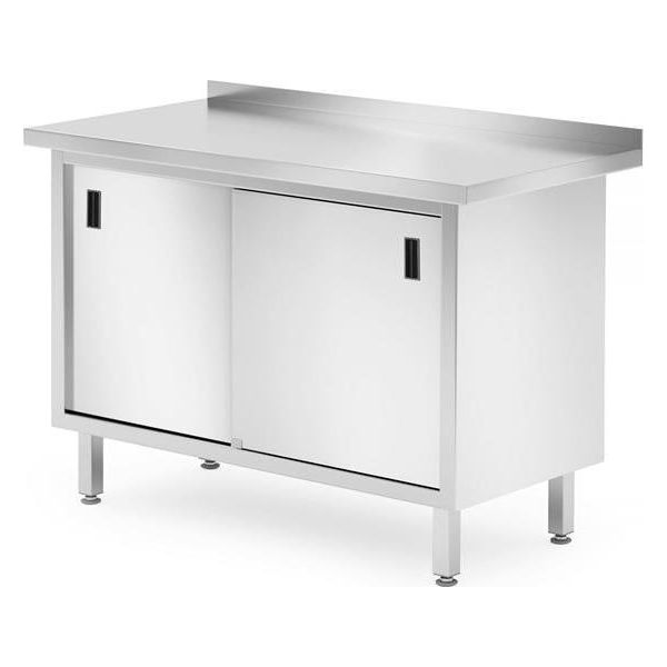 Armadio A Muro Hendi Con Ante Scorrevoli - Saldato, Profi Line, 1200X600X(H)850Mm-image
