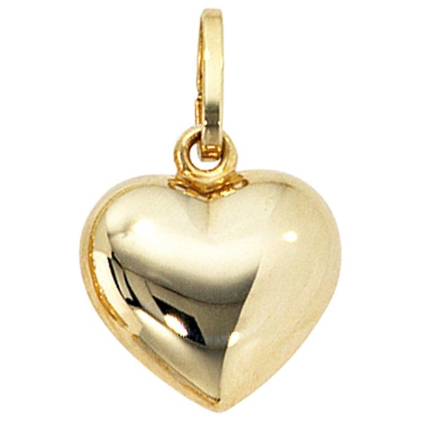 HerzanhäNger Jobo "AnhäNger Herz", Gold (Gelbgold 333), SchmuckanhäNger, Damen, Gelbgold 333, 333 Gold-image