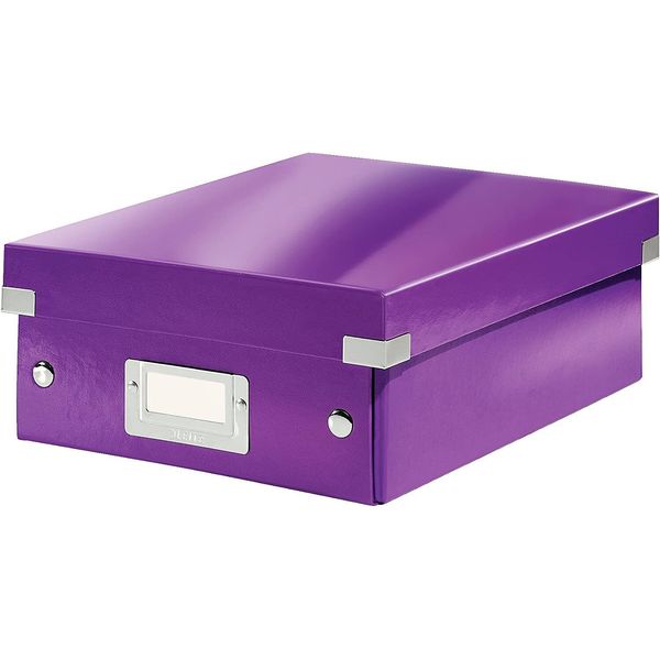 Scatola Per Organizzazione Leitz Click & Store Wow, Piccola, Viola-image