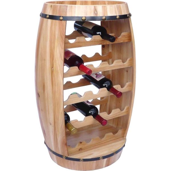 Dandibo Portabottiglie In Legno Da Appoggio 0370 Botte 80 Cm Portabottiglie Portabottiglie Portabottiglie Natura Bar Wine Bar-image
