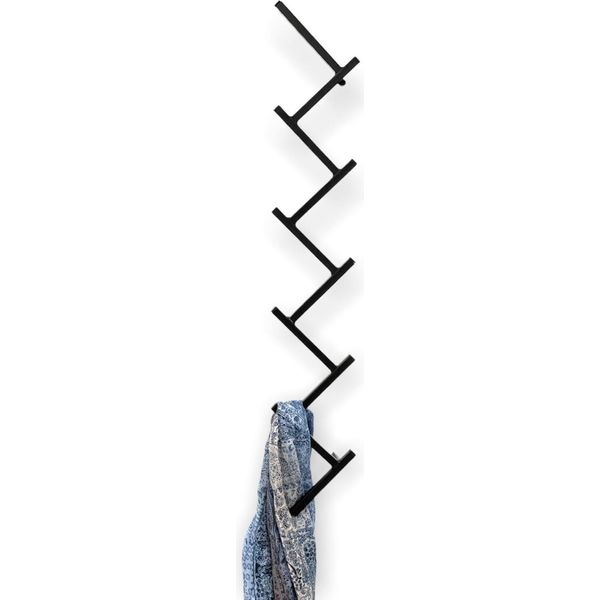 Dandibo Appendiabiti Da Parete Con 10 Ganci Appendiabiti 96281 Appendiabiti Nero 80 Cm Ganci Appendiabiti Mensola Da Parete Ganci-image
