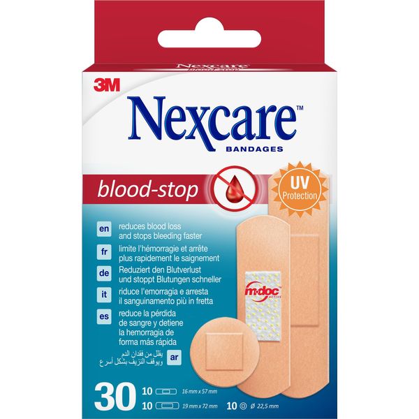 Strisce Di Cerotto Nexcare Blood-Stop 3 Misure Miste 30 Pz-image