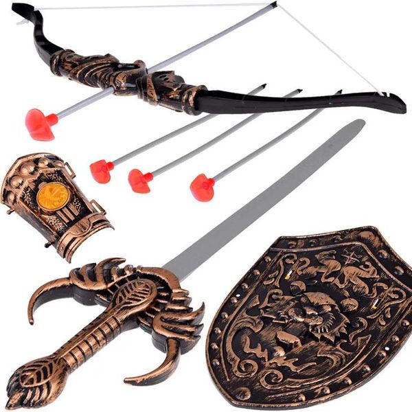 Set Cavaliere Arco Spada Scudo Costume Cavaliere ZA5291-image
