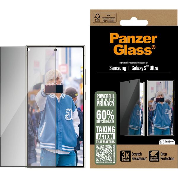 Panzerglass ® Privacy Screen Protector Samsung Galaxy S25 Ultra | Ultra-Wide Fit-image