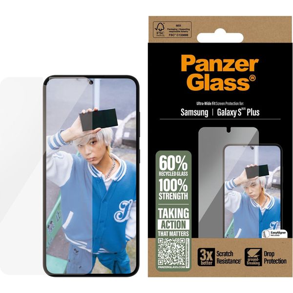 Panzerglass ® Screen Protector Samsung Galaxy S25+ | S24+ | Ultra-Wide Fit-image