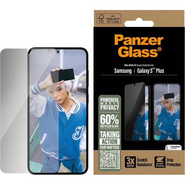 Panzerglass ® Privacy Screen Protector Samsung Galaxy S25+ | S24+ | Ultra-Wide Fit-image