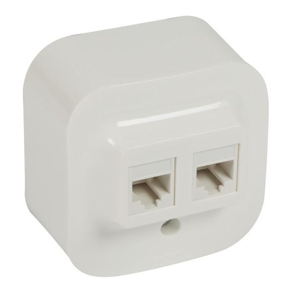 Presa 2Xrj45 Utp Categoria 5E Per Montaggio Aperto Forix Legrand - Bianco-image