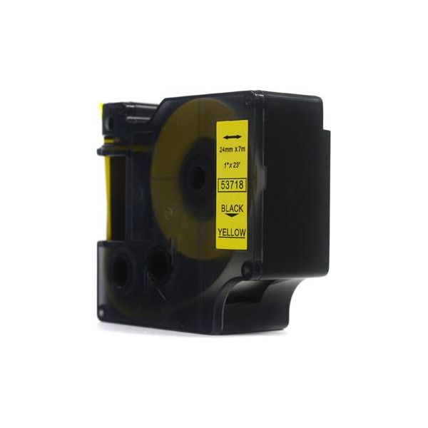 Jetworld Nastro Di Ricambio Dymo D1 Nero Su Giallo, 24 Mm X 7 M (53718)-image