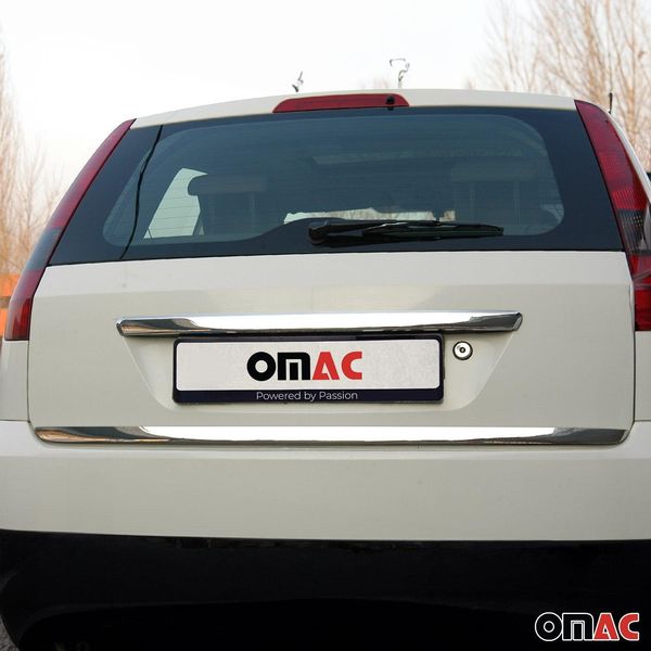 Modanatura Bagagliaio Posteriore Per Ford Fiesta 2001-2008 Inferiore In Acciaio Inox Cromato-image