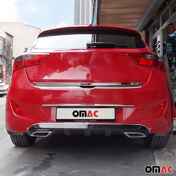 Modanatura Bagagliaio Modanatura Portellone Posteriore Per Hyundai I30 2012-2017 Acciaio Inox Cromo-image