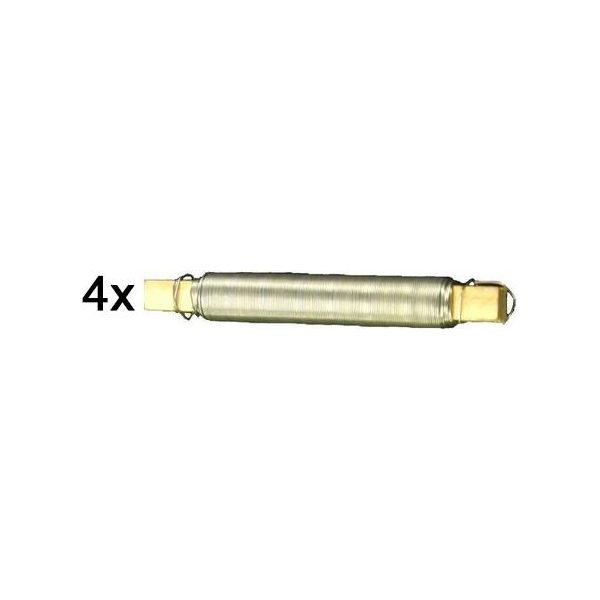 Novatool 4X Filo Per Avvolgimento I Zincato I 0,65 Mm I Filo I Filo Per Artigianato Filo Metallico Filo Per Fioristi Filo Per Legare Filo Per Piegare Filo Per Piante Filo Decorativo Inossidabile Nastro Decorativo Filo Decorativo-image