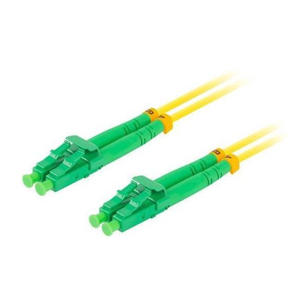 Lanberg Sm LC/APC-LC/APC Duplex Cavo Patch In Fibra Ottica 3,0Mm Lszh G657A1 5M Giallo-image