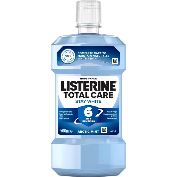 Listerine Stay White Collutorio Alla Menta Artica Per Denti Bianchi 500 Ml-image