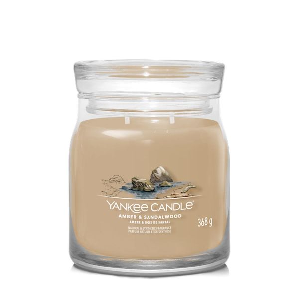 Yankee Candle - Candela Signature Amber & Sandalwood (Ambra E Sandalo) 368,0G-image