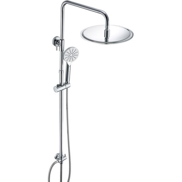 Joho Colonna Doccia Acciaio Inox Senza Miscelatore Fori Muro Regolabili Set Doccia A Pioggia Con Soffione Doccia In Acciaio Inox 30 * 30 Quadrato-image