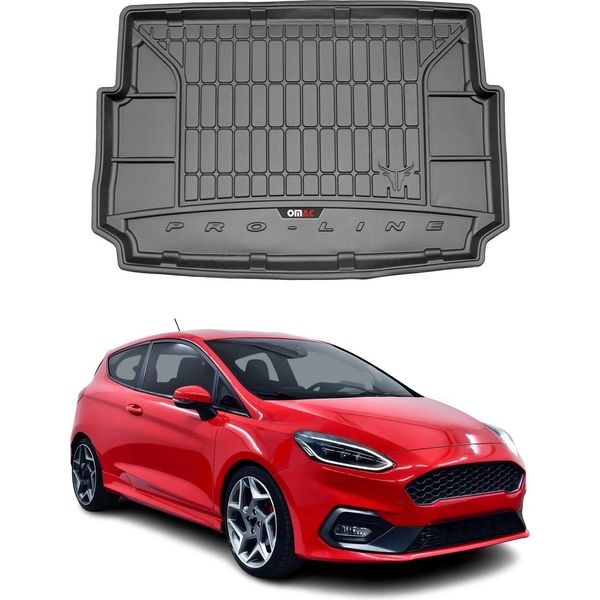 Omac Rivestimento In Gomma Per Ford Fiesta Mk 5 Porte 2017-2024 Tpe Nero-image