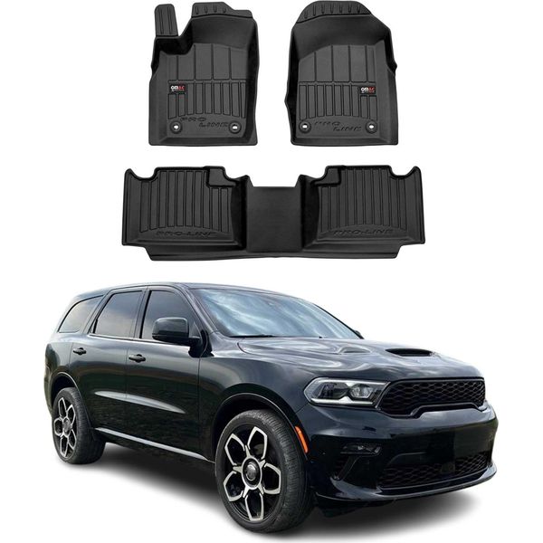 2006-2017 Jeep Compass MK49 / Patriot Tappetini Tpe Nero 3 Pezzi-image