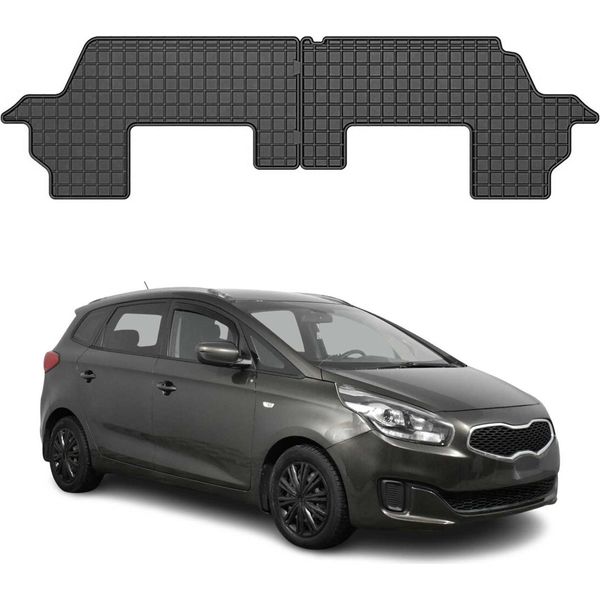 2013-2019 Kia Carens 3A Fila Di Sedili Tappetini In Gomma Nera 2 Pz-image