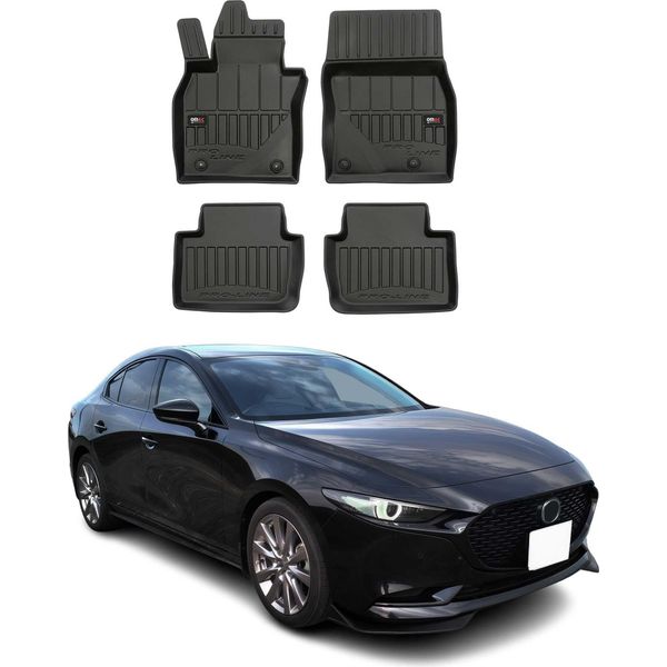 2019-2025 Mazda 3 Hatchback Tappetini Tpe Nero 4 Pz-image