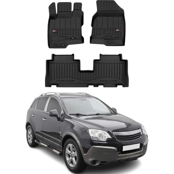 2006-2018 Opel Antara Tappetini Tpe Nero 3 Pz-image