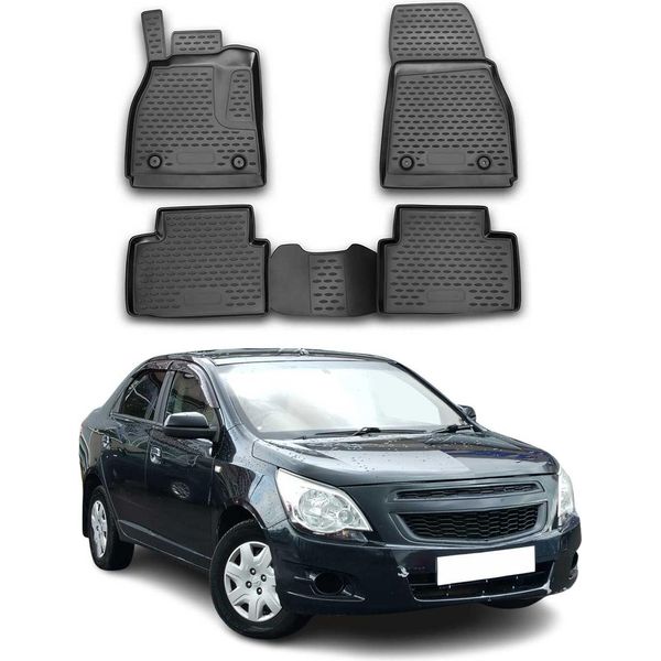 2011-2016 Chevrolet Malibu Tappetini Tpe Nero 4 Pezzi-image
