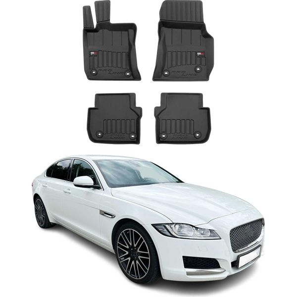 2015-2025 Jaguar Xf Ii Tappetini Tpe Nero 4 Pz-image