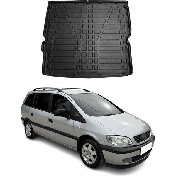 Rivestimento Del Bagagliaio Per Opel Zafira Mpv 1999-2005 In Gomma Tpe Nero-image