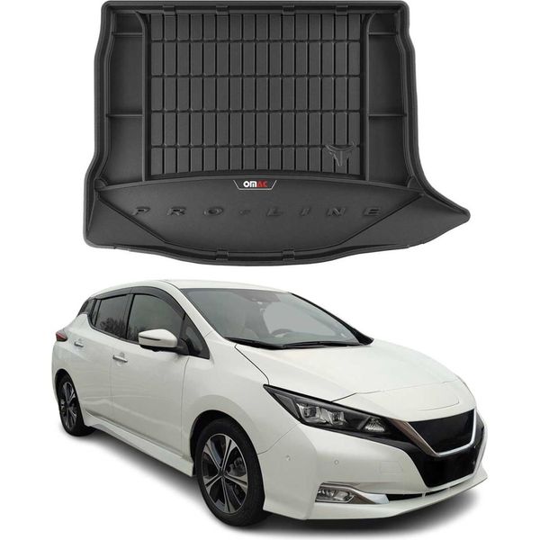 Omac Rivestimento Del Bagagliaio In Gomma Per Nissan Leaf 2017-2025 Rivestimento Del Bagagliaio In Tpe Nero-image