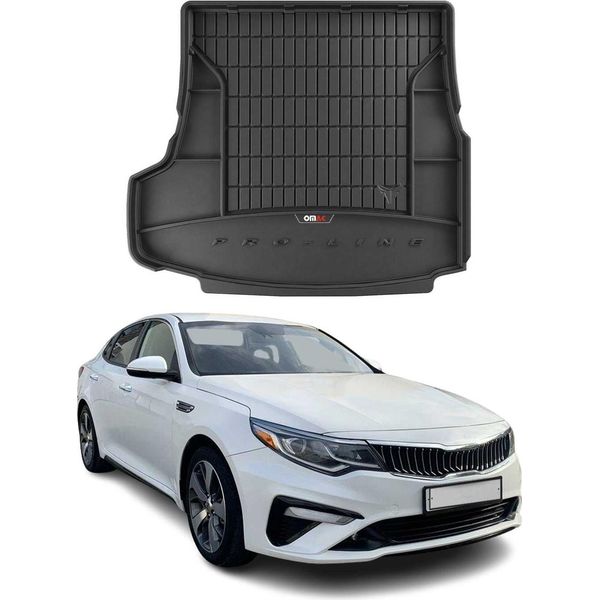 Omac Rivestimento Del Bagagliaio In Gomma Per Kia Optima Sport Wagon 2016-2025 Tpe Nero-image