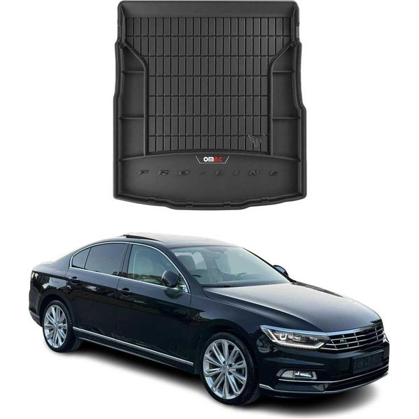 Omac Rivestimento In Gomma Per Vw Passat B8 Berlina 2014-2019 Tpe Nero-image